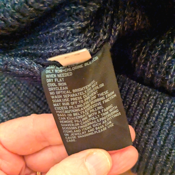 Uniqlo cardigan ribbed sweater Navy  Blue Button Down - Picture 13 of 16